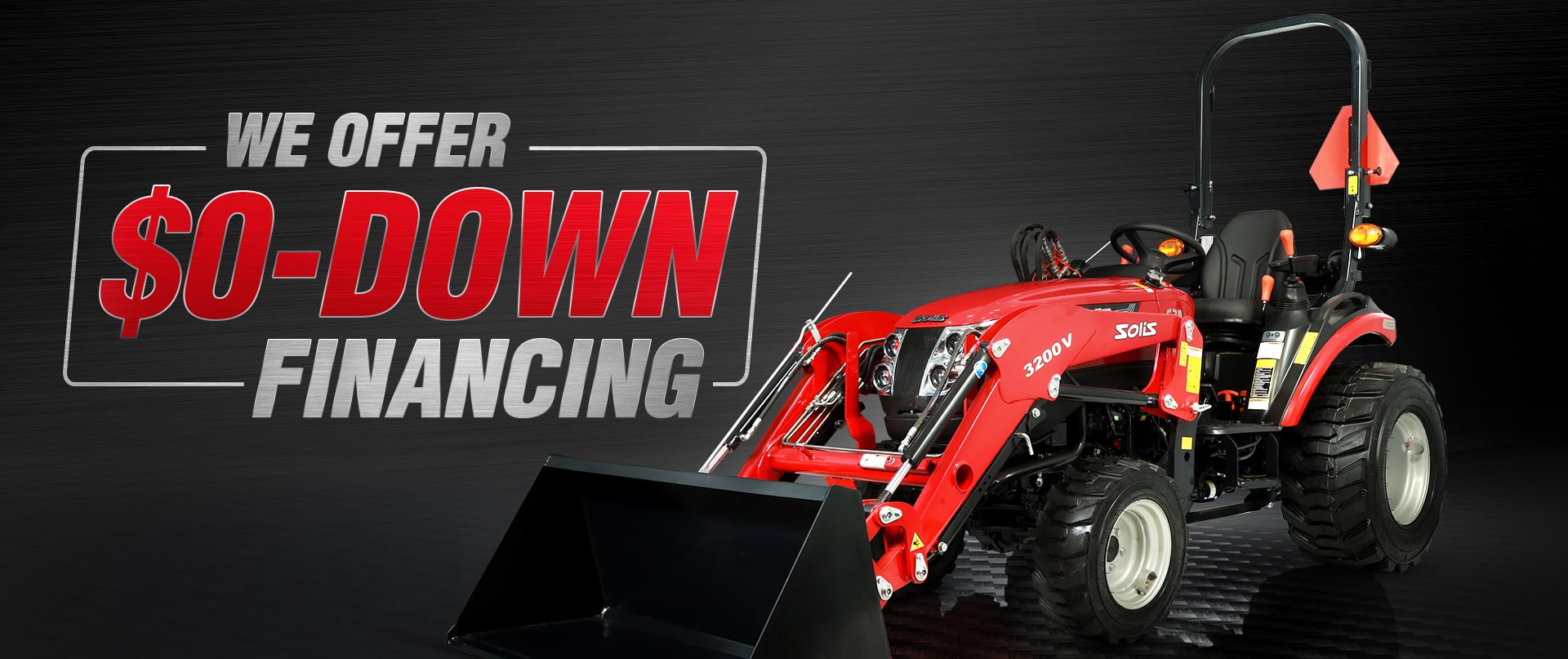 0$- Down financing offer on Solis Tractor in USA