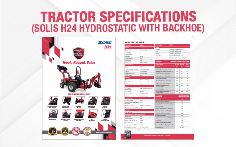 (Solis H24 hydrostatic with backhoe)